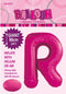 Giant Hot Pink Letter R 86cm (34”) Foil Balloon